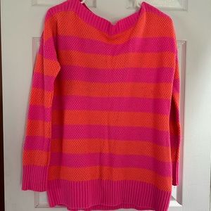 Pink & Orange Striped Gap Sweater